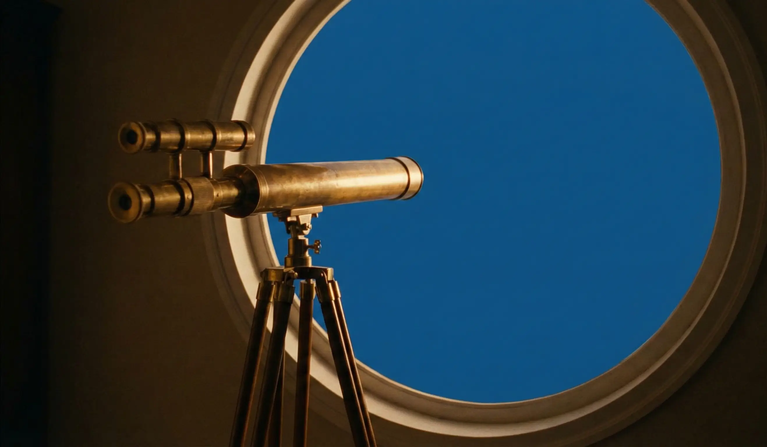 Orange jellyfish floating in deep blue water