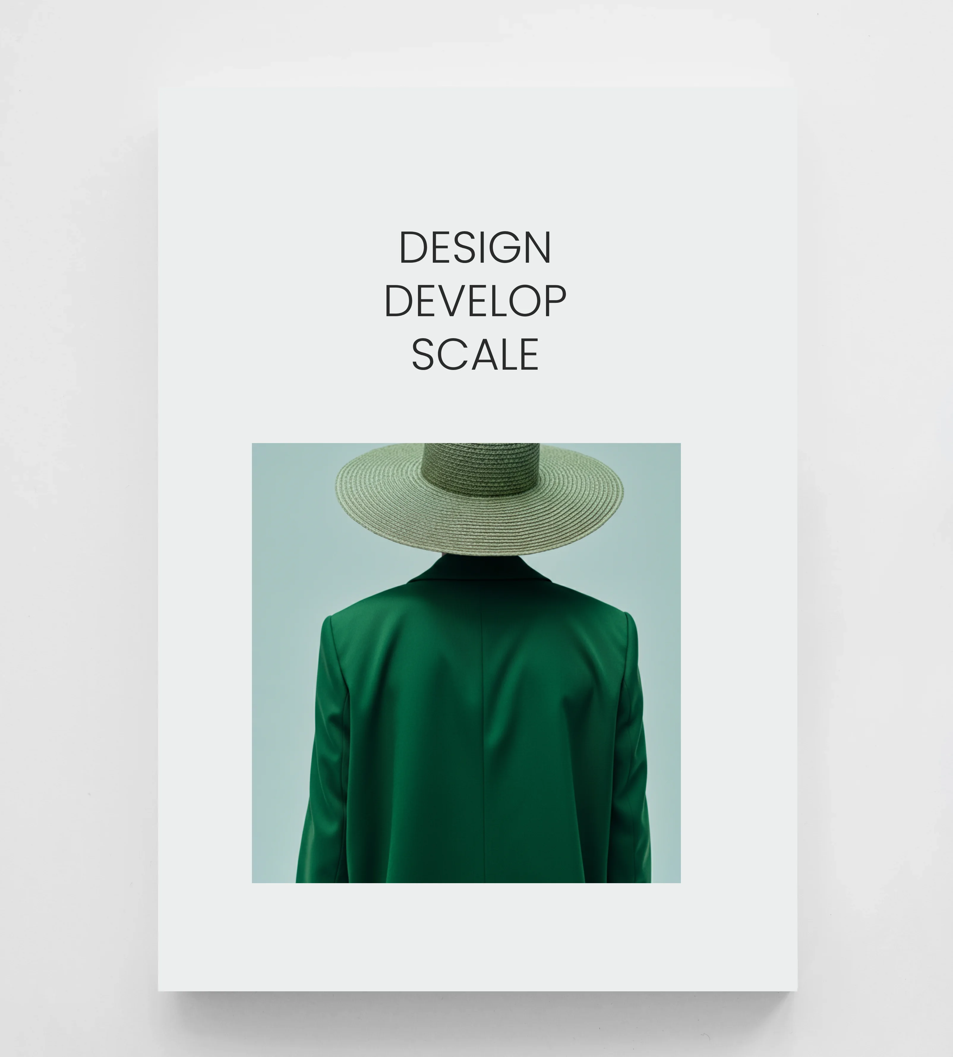 Minimal clean typography book